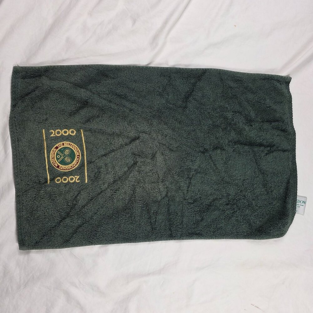 Vintage Wimbledon The Millennium Championships 2000 Green Towel Home Sports